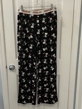 NWT Peanuts Snoopy & Woodstock Pajama Pants size Large Halloween lounge